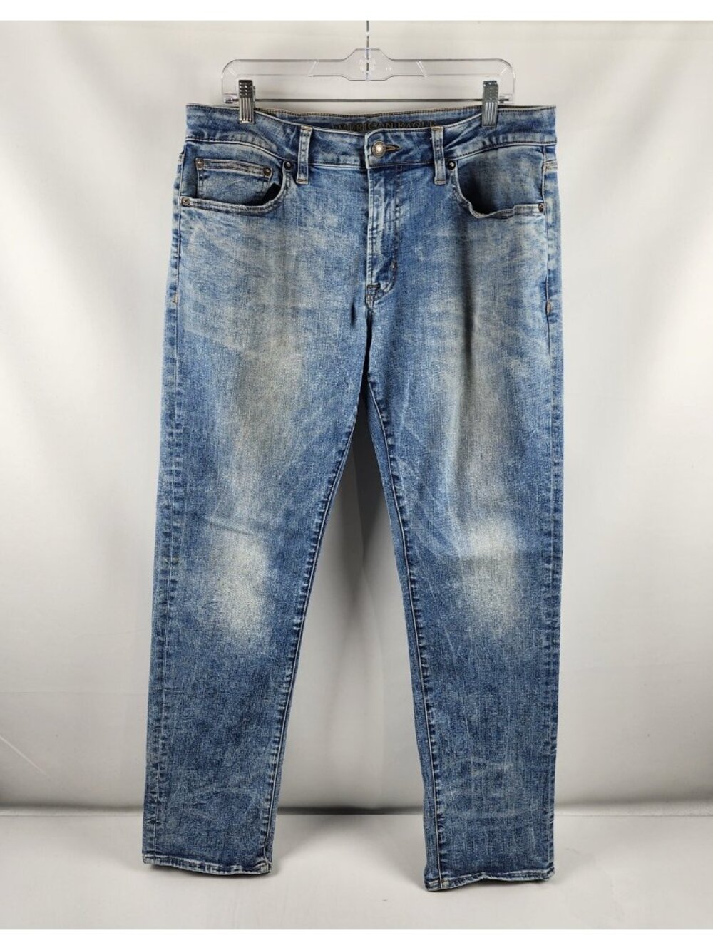 American Eagle Outfitters Jeans Mens 34x32 Blue Extreme Flex Slim Straight Denim